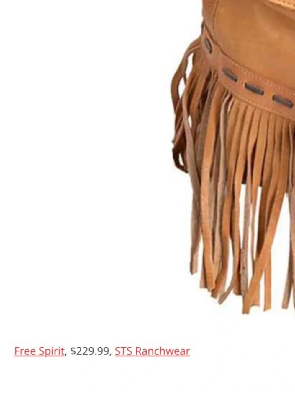 STS Ranchwear Fringe 100%Leather Backpack w Tassel Cowgirl Western See Flaws
